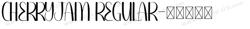 CHERRYJAM REGULAR字体转换